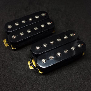 iuso humbucker doppia fila poli nero set